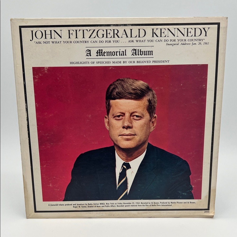 John Fitzgerald Kennedy: A Memorial Album, a Vinyl LP of Speech Highlights 1963